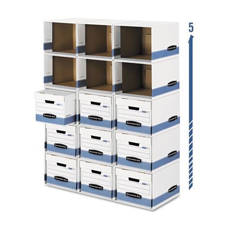 Fellowes Storage Case, 13.9in W, 16.9in D, 11.4in H, Flip Top Closure, Blue 0162601